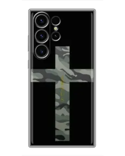 Чехол для Samsung Galaxy S23 Ultra с картинкой «Милитари Крест»