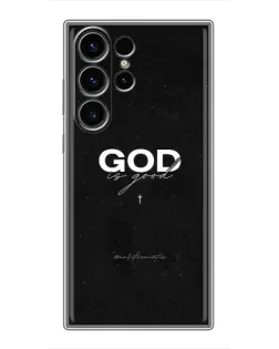 Чехол для Samsung Galaxy S23 Ultra с картинкой «GOD — Бог над всем»