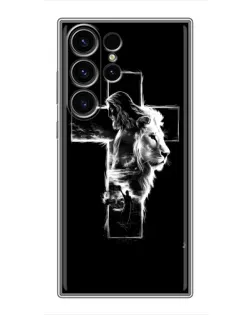 Чохол для Samsung Galaxy S23 Ultra з картинкою «Сяючий хрест Jesus»