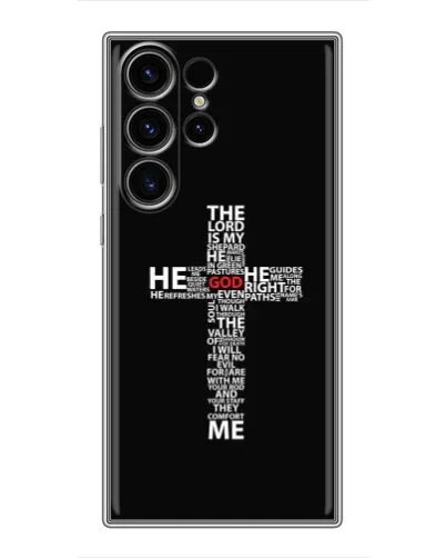 Чохол для Samsung Galaxy S23 Ultra з картинкою «Текстовий хрест» Чохол для Samsung Galaxy S23 Ultra з картинкою «Текстовий хрест»