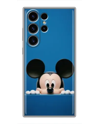 Чехол для Samsung Galaxy S23 Ultra с картинкой «Микки выглядывает»