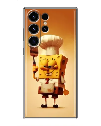 Чохол для Samsung Galaxy S23 Ultra з картинкою «Губка Боб кухар»