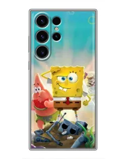 Чохол для Samsung Galaxy S23 Ultra з картинкою «Спанч Боб переможець»