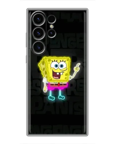 Чохол для Samsung Galaxy S23 Ultra з картинкою «Неоновий Губка Боб»
