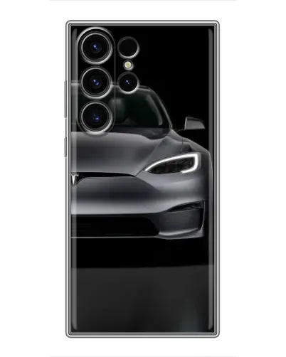 Чехол для Samsung Galaxy S23 Ultra с картинкой «Tesla Model S Look» Чехол для Samsung Galaxy S23 Ultra с картинкой «Tesla Model S Look»