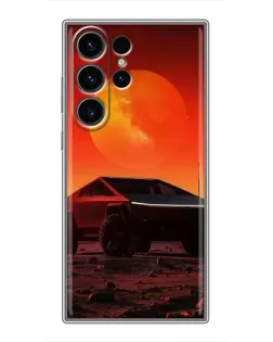 Чехол для Samsung Galaxy S23 Ultra с картинкой «Cybertruck на Марсе» Чехол для Samsung Galaxy S23 Ultra с картинкой «Cybertruck на Марсе»