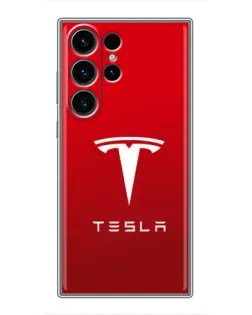 Чехол для Samsung Galaxy S23 Ultra с картинкой «Tesla Red Classic» Чехол для Samsung Galaxy S23 Ultra с картинкой «Tesla Red Classic»
