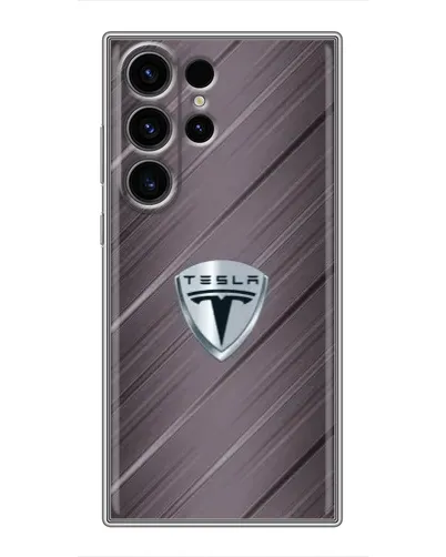 Чехол для Samsung Galaxy S23 Ultra с картинкой «Металлическая текстура Tesla» Чехол для Samsung Galaxy S23 Ultra с картинкой «Металлическая текстура Tesla»