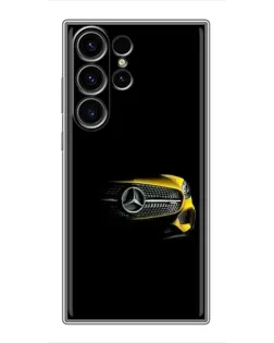 Чехол для Samsung Galaxy S23 Ultra с картинкой «Mercedes — ретро стиль»