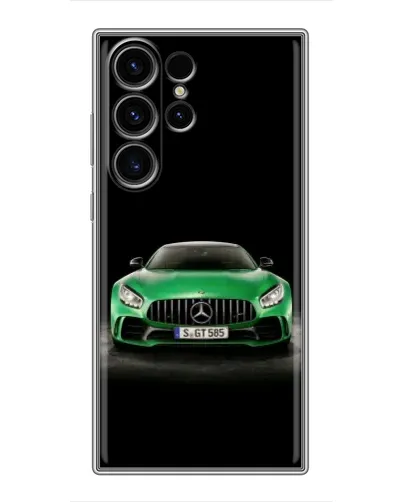 Чехол для Samsung Galaxy S23 Ultra с картинкой «Mercedes — неоновый лого» Чехол для Samsung Galaxy S23 Ultra с картинкой «Mercedes — неоновый лого»