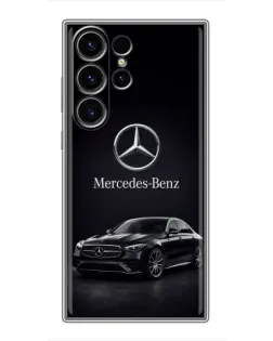 Чехол для Samsung Galaxy S23 Ultra с картинкой «Mercedes — решетка радиатора»