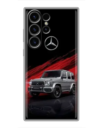 Чехол для Samsung Galaxy S23 Ultra с картинкой «Mercedes G-Class красный» Чехол для Samsung Galaxy S23 Ultra с картинкой «Mercedes G-Class красный»