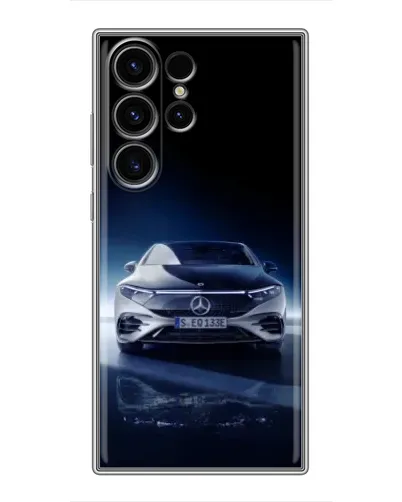 Чехол для Samsung Galaxy S23 Ultra с картинкой «Ночной Mercedes EQ» Чехол для Samsung Galaxy S23 Ultra с картинкой «Ночной Mercedes EQ»