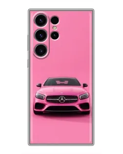 Чохол для Samsung Galaxy S23 Ultra з картинкою «Рожевий Mercedes AMG»