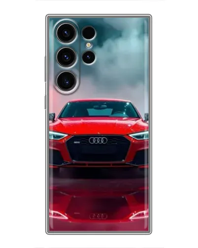 Чехол для Samsung Galaxy S23 Ultra с картинкой «Audi RS — красный стиль» Чехол для Samsung Galaxy S23 Ultra с картинкой «Audi RS — красный стиль»