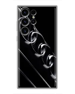Чехол для Samsung Galaxy S23 Ultra с картинкой «Audi — абстрактные кольца»