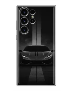 Чехол для Samsung Galaxy S23 Ultra с картинкой «Lamborghini симметрия дорог»