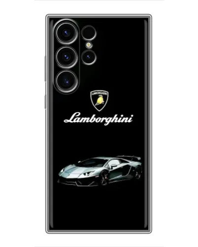 Чехол для Samsung Galaxy S23 Ultra с картинкой «Логотип Lamborghini классика»