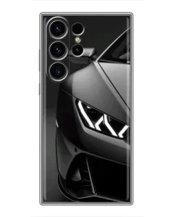 Чехол для Samsung Galaxy S23 Ultra с картинкой «Lamborghini фары детализация»