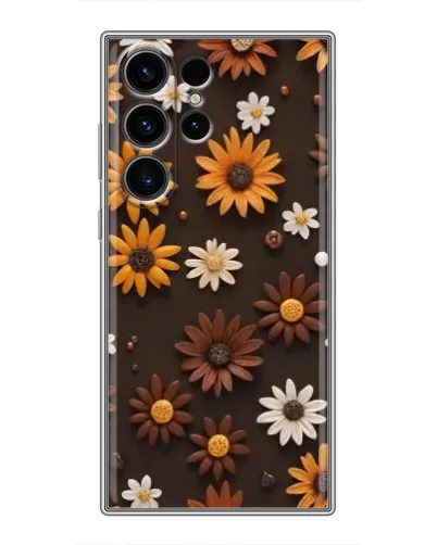 Чехол для Samsung Galaxy S23 Ultra с картинкой «Узор из маленьких подсолнухов» Чехол для Samsung Galaxy S23 Ultra с картинкой «Узор из маленьких подсолнухов»