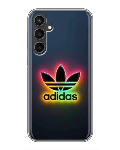 Чехол для Samsung Galaxy S23 с картинкой «Неоновый Adidas»