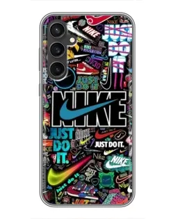 Чехол для Samsung Galaxy S23 с картинкой «Яркий коллаж Nike»