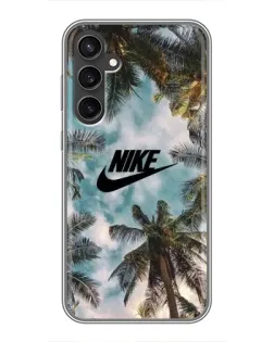 Чехол для Samsung Galaxy S23 с картинкой «Тропический принт Nike»