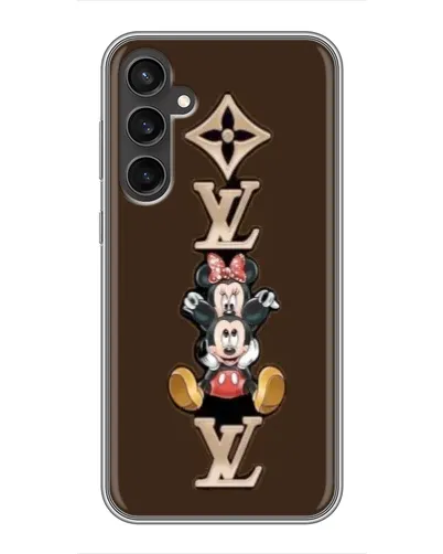 Чехол для Samsung Galaxy S23 с картинкой «LV и Микки Маус»