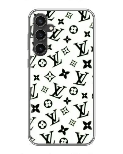 Чехол для Samsung Galaxy S23 с картинкой «Монохромный хаос LV»