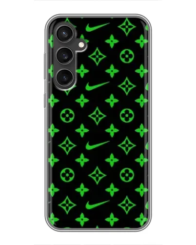 Чехол для Samsung Galaxy S23 с картинкой «Неоновый принт LV»