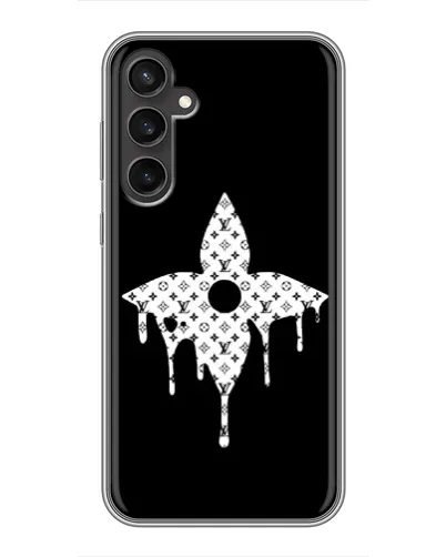Чехол для Samsung Galaxy S23 с картинкой «Цветочная монограмма»
