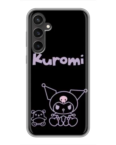 Чехол для Samsung Galaxy S23 с картинкой «Kuromi — черный минимализм»
