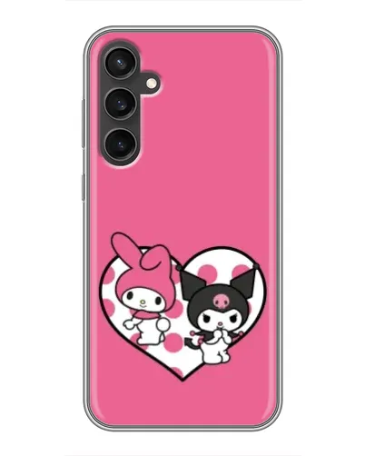 Чехол для Samsung Galaxy S23 с картинкой «Kuromi и My Melody»