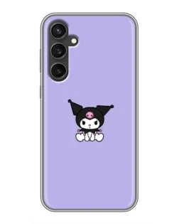 Чехол для Samsung Galaxy S23 с картинкой «Kuromi — фиолетовый минимализм»