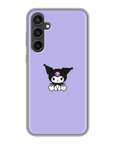 Чехол для Samsung Galaxy S23 с картинкой «Kuromi — фиолетовый минимализм»