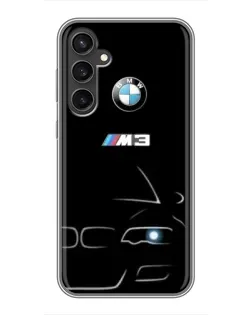 Чехол для Samsung Galaxy S23 с картинкой «Минималистичный принт BMW M3»