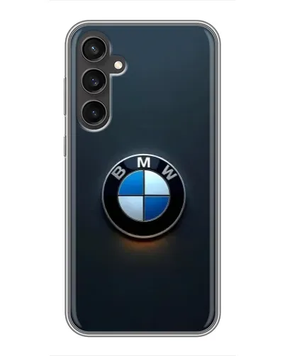 Чехол для Samsung Galaxy S23 с картинкой «Логотип BMW — минимализм»