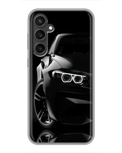 Чехол для Samsung Galaxy S23 с картинкой «Черная BMW — профиль» Чехол для Samsung Galaxy S23 с картинкой «Черная BMW — профиль»