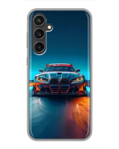Чехол для Samsung Galaxy S23 с картинкой «BMW — огни неона» Чехол для Samsung Galaxy S23 с картинкой «BMW — огни неона»