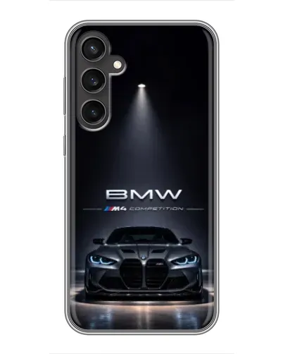 Чехол для Samsung Galaxy S23 с картинкой «BMW сквозь ночной город» Чехол для Samsung Galaxy S23 с картинкой «BMW сквозь ночной город»