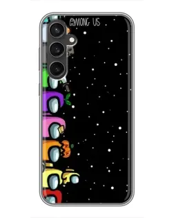Чехол для Samsung Galaxy S23 с картинкой «Команда Among Us»