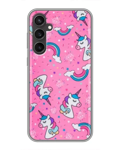 Чехол для Samsung Galaxy S23 с картинкой «Unicorn паттерн розовый» Чехол для Samsung Galaxy S23 с картинкой «Unicorn паттерн розовый»