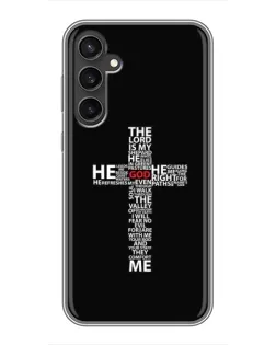 Чехол для Samsung Galaxy S23 с картинкой «Текстовый крест»