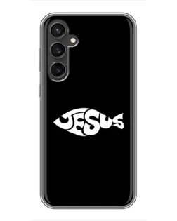 Чехол для Samsung Galaxy S23 с картинкой «Рыба Jesus»
