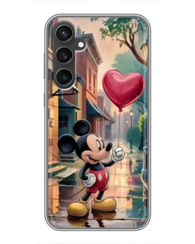Чехол для Samsung Galaxy S23 с картинкой «Микки и шарик-сердце»