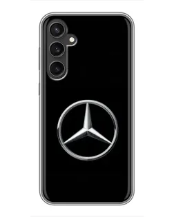 Чехол для Samsung Galaxy S23 с картинкой «Mercedes классический лого»
