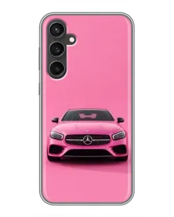 Чохол для Samsung Galaxy S23 з картинкою «Рожевий Mercedes AMG»