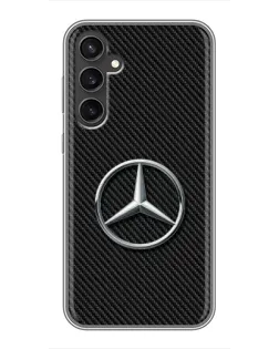 Чохол для Samsung Galaxy S23 з картинкою «Карбоновий Mercedes стиль»