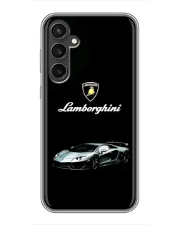 Чехол для Samsung Galaxy S23 с картинкой «Логотип Lamborghini классика»