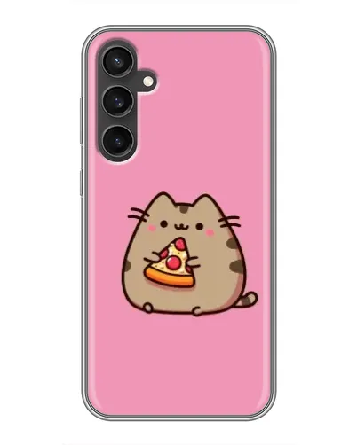 Чехол для Samsung Galaxy S23 с картинкой «Пушин с пиццей» Чехол для Samsung Galaxy S23 с картинкой «Пушин с пиццей»